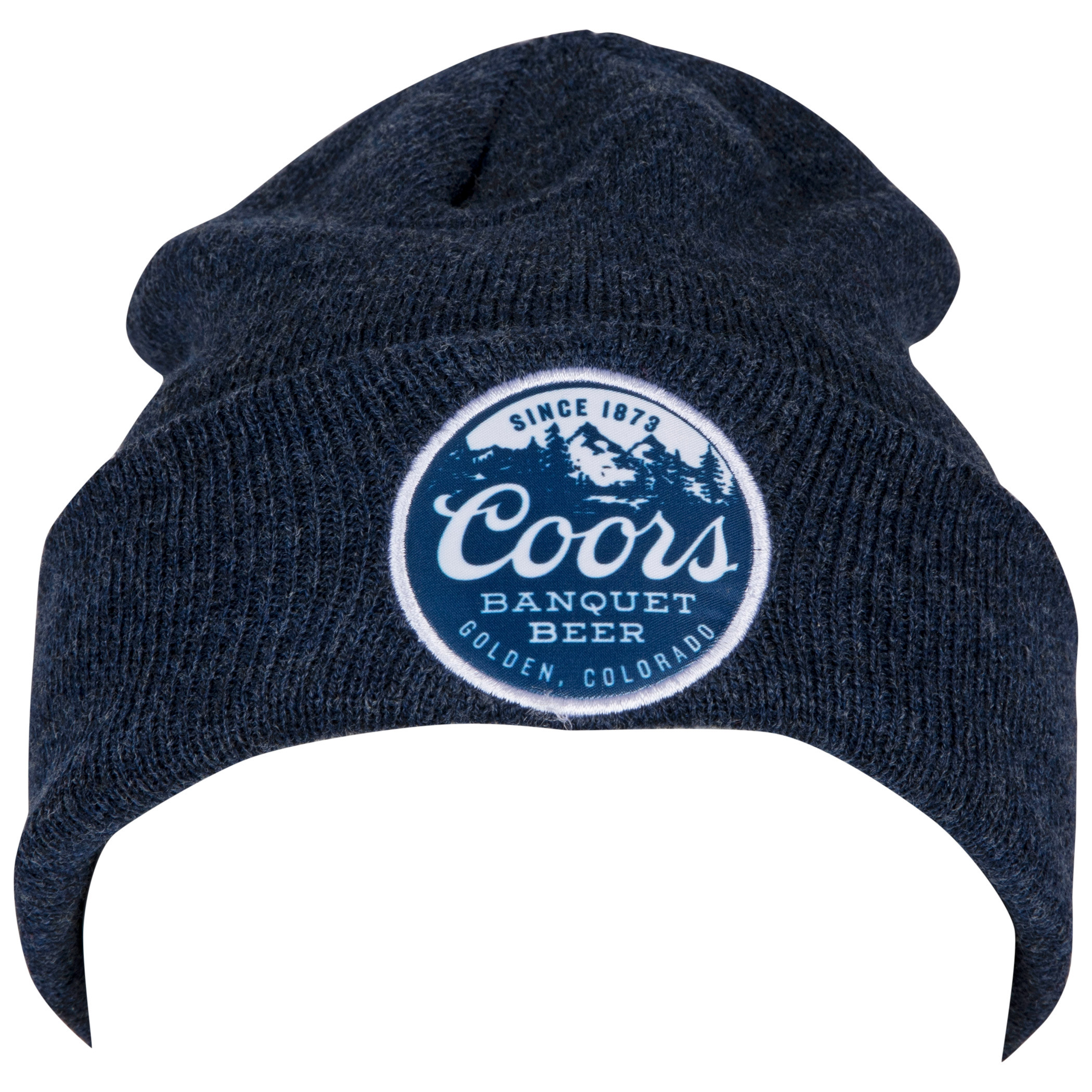 Coors Banquet Beer Golden Colorado Patch Knit Cuff Beanie